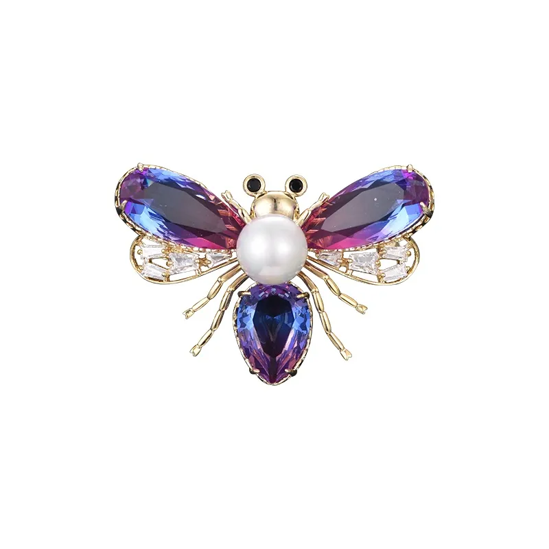 Lan Ying Artificial Crystal Brooches Unisex-0