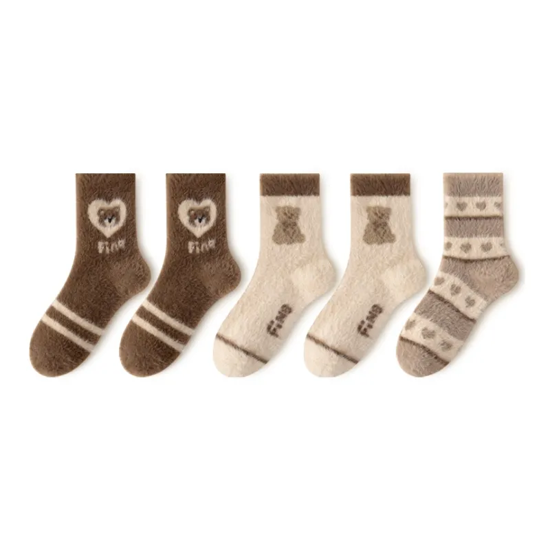 MIIOW Mid Calf Socks Women's Combo Set-1