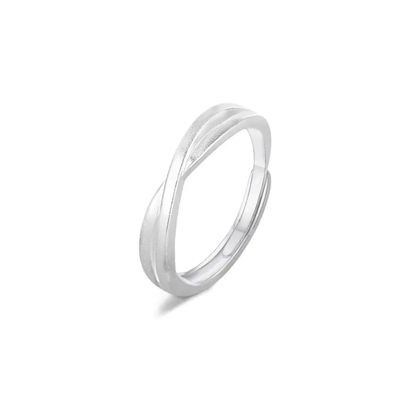 FORCHI Sterling Silver Rings Unisex Anniversary Birthday Gift-5