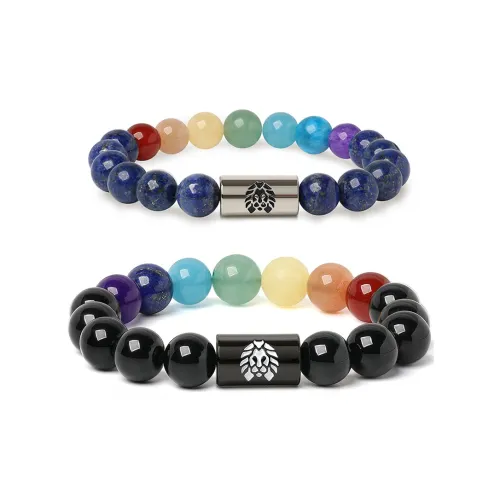 Rastaclat Agate Small Lion Chinese Style Beaded Bracelet Unisex