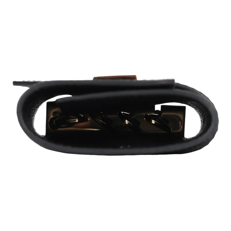 HERMES Bearn Mysore Goat Skin Key Pouch Unisex 89 Noir Black-5