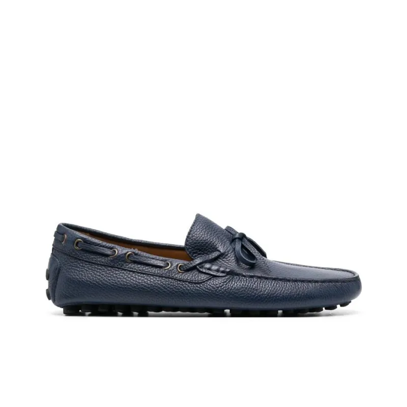 DOUCAL'S Lace up Leather Loafers-1