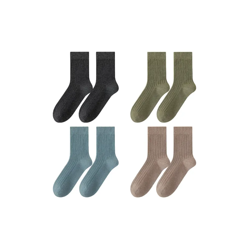 Cheekkiss Mid Calf Socks Men's 4 Pack-9