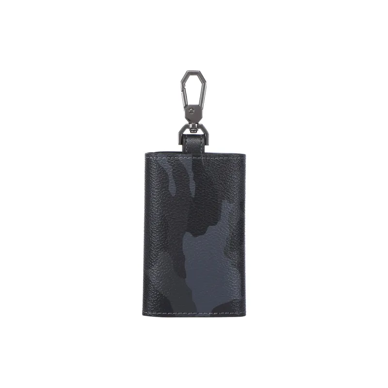 SEPTWOLVES Artificial Leather Key Pouch Trumpets Unisex Black-1