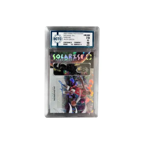 PANINI 2022 23 On Set Jalen Grimm/75 Edition Signature Crushed Ice Fold BCTC7.5/10 Points Graded Cards 1 Pc