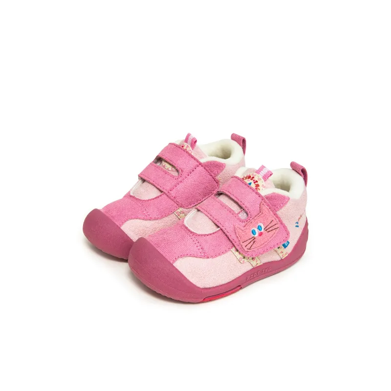 KIDSING Slip Resistant Thermal Kids Lifestyle Shoes Pink Children Aged 3 7 Years Old-1