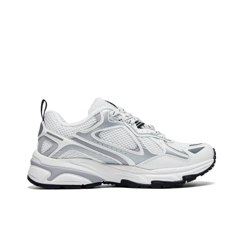 Kappa Warm Wear Resistant Slip Resistant Low Top Casual Running Shoes Unisex White Gray-2