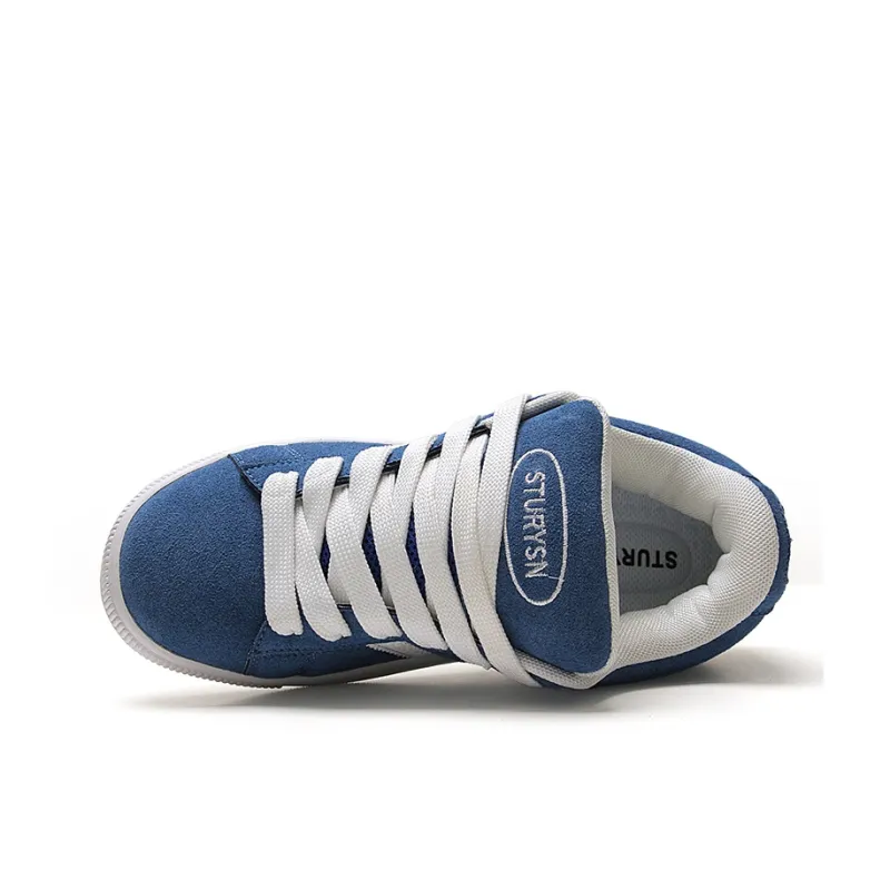 STUR YSN Wear resistant And Lightweight Low Top Skateboard Shoes Women's Blue-5