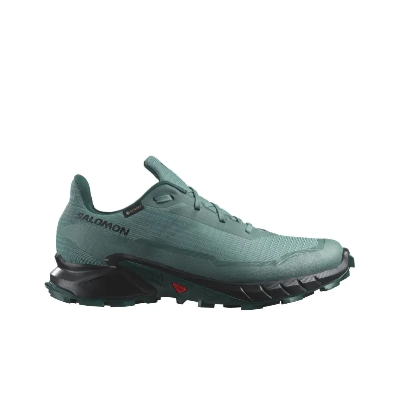 SALOMON ALPHACROSS 5 Anti Slip Wear Resistant Low Top Trail Running Shoes Men's Green-1