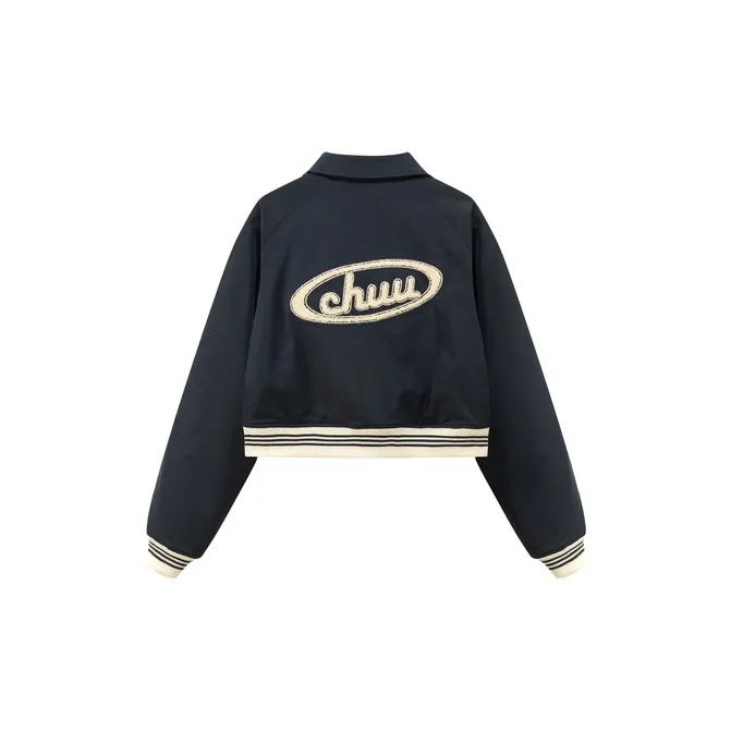 CHUU Puffer Jacket Women's Navy Blue-1