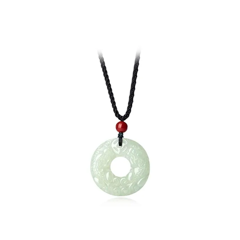 Bailijin Hetian Jade Necklaces Green Jade Unisex-0