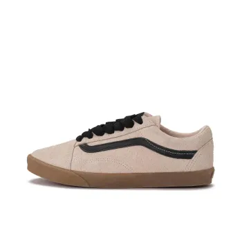 Vans Anti Slip Wear Resistant Low Top Skateboard Shoes Unisex Light Brown