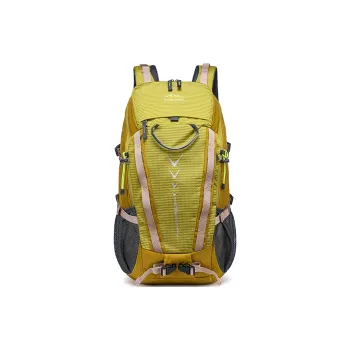 LVEYING Polyester Backpack Unisex Yellow/Blue/Gray