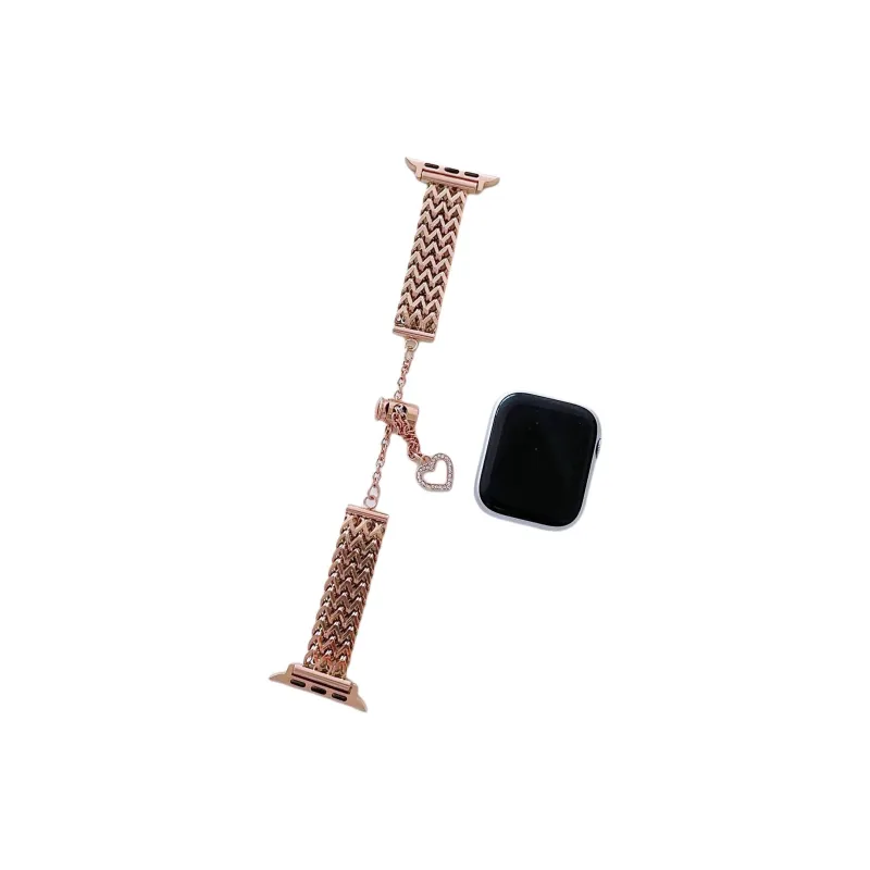 Bevichi Watch Band Apple Compatibility Metal-3