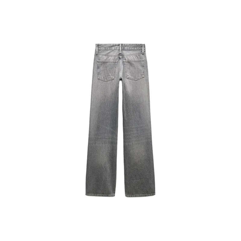 ZARA Trf Jeans Women's Light Gray-1