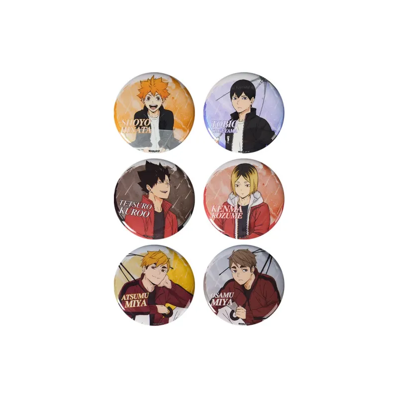 BOOM COMIC Haikyuu!! Characters Transparent Umbrella Collection Badge Shoyo Hinata Tobio Kageyama Badges-6