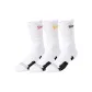 3 Pack (White with Black Logo+Gold Logo+Purple Logo)