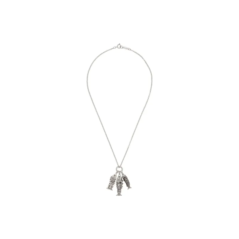 ISABEL MARANT Brass Necklaces Men's Silver-1