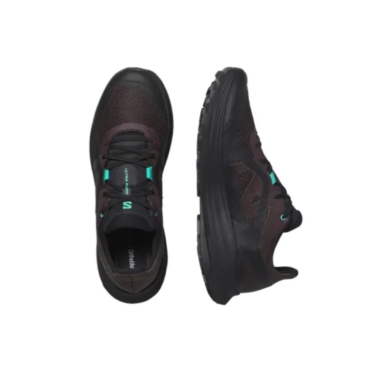 SALOMON ULTRA FLOW Anti Slip Wear Resistant Low Top Trail Running Shoes Men's Black-3