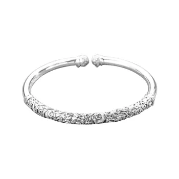 DVNRR S 999 Fine Silver Sterling Silver Bracelets Unisex