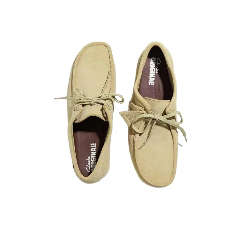 Clarks Wallabee Casual Shoes Men's Beige-3