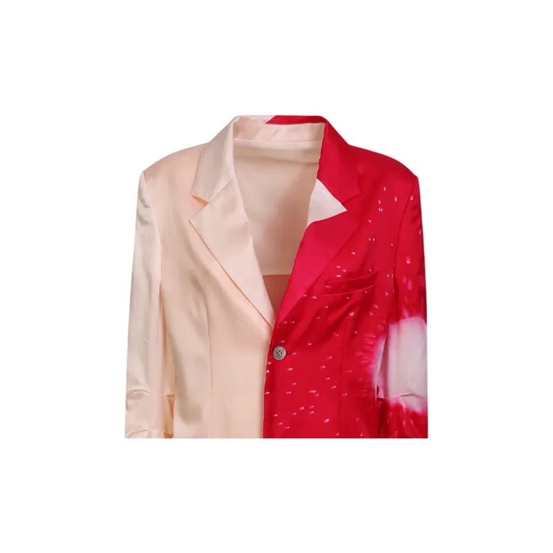 ISSEY MIYAKE Abstract-Printed Buttoned Tailored Blazer-6