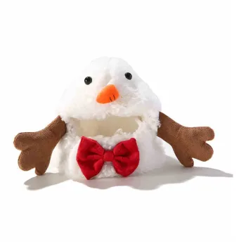UFBemo Pet Costume, Snowman Couple Headsets Red Green Bowknot
