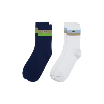 LACOSTE Mid Calf Socks Unisex 2 Pack