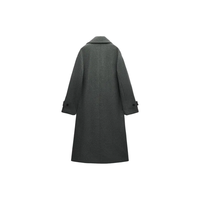 ZARA Coats Women's Gray-1
