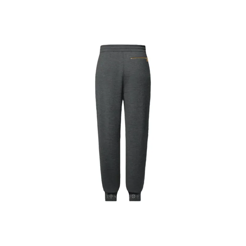 LOUIS VUITTON Double Face Knit Wool Travel Pants-1