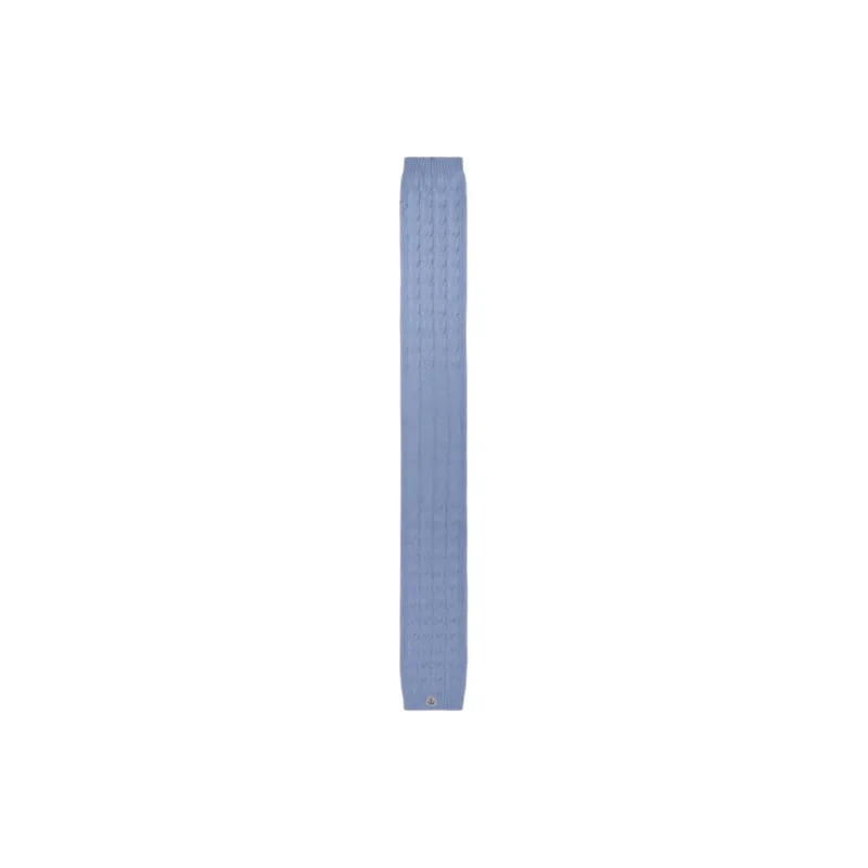 Moncler Virgin Wool Knit Scarves Men's Light Blue-0