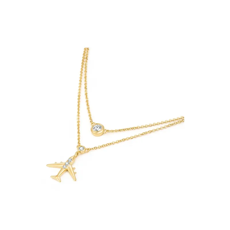 SIMPLE JOYS S925 Silver Necklaces Women's Gold Gift Box Sets-1