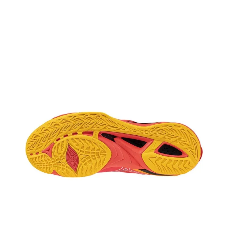 Mizuno Anti Slip Wear Resistant Low Top Training Shoes Unisex Red-5