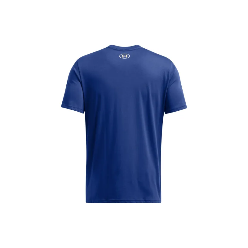 Under Armour FW24 Project Rock Brand T Shirt Men's Tech Blue-1
