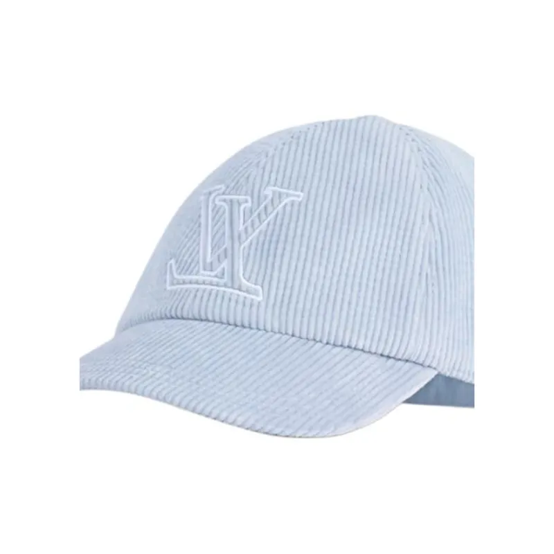 LOUIS VUITTON Corduroy Baseball Caps Unisex Blue-2