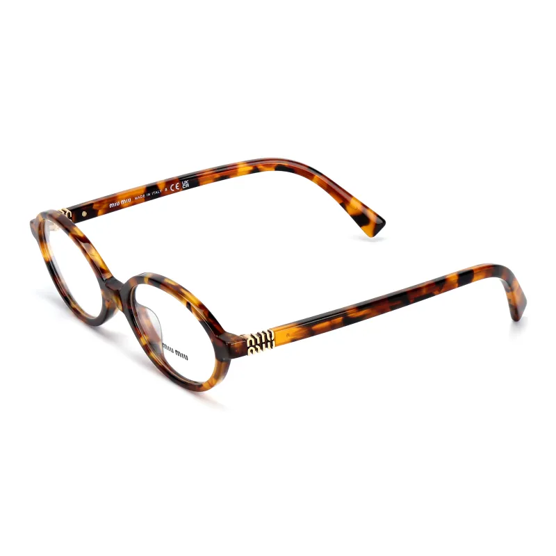 MIU MIU Tortoiseshell Oval frame Glasses-1