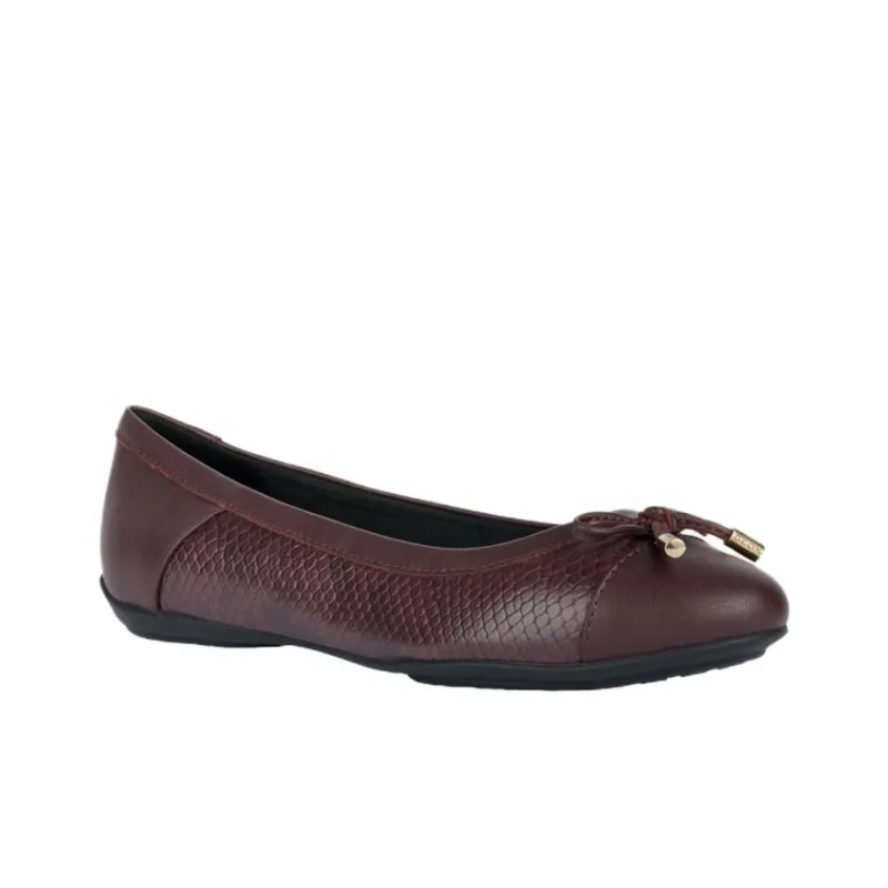 GEOX Charlene Casual Single Shoes Women's Red-1