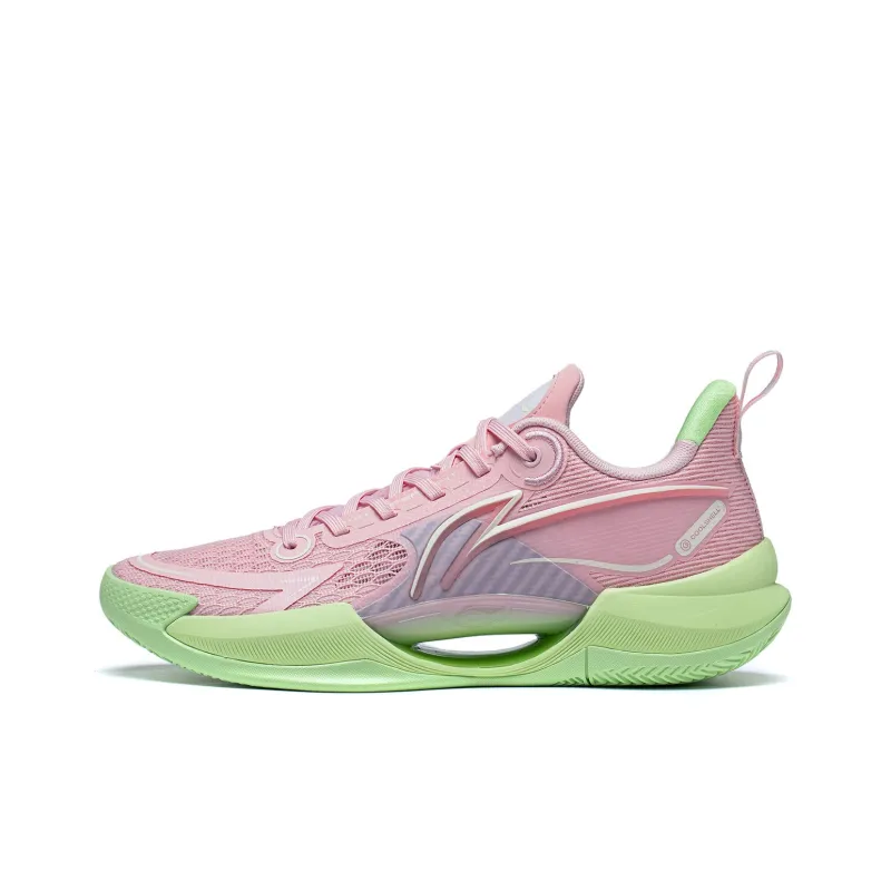 LINING Super Light V2 Basketball Shoes Men Low Top Pink-0