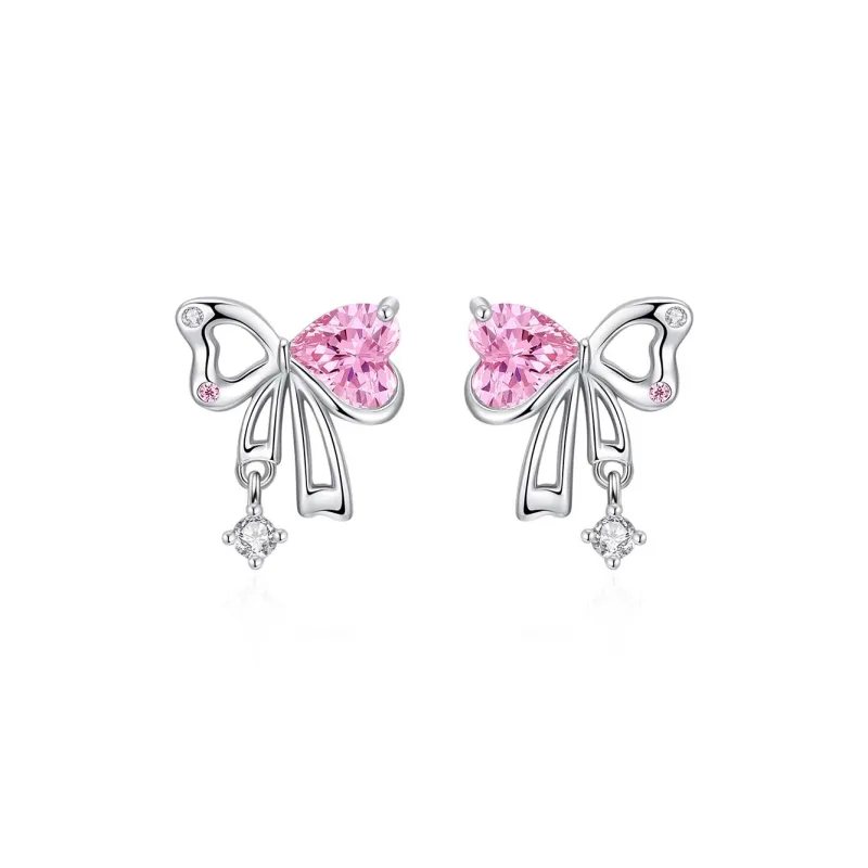 PRP S925 Silver Stud Earrings Women's-0