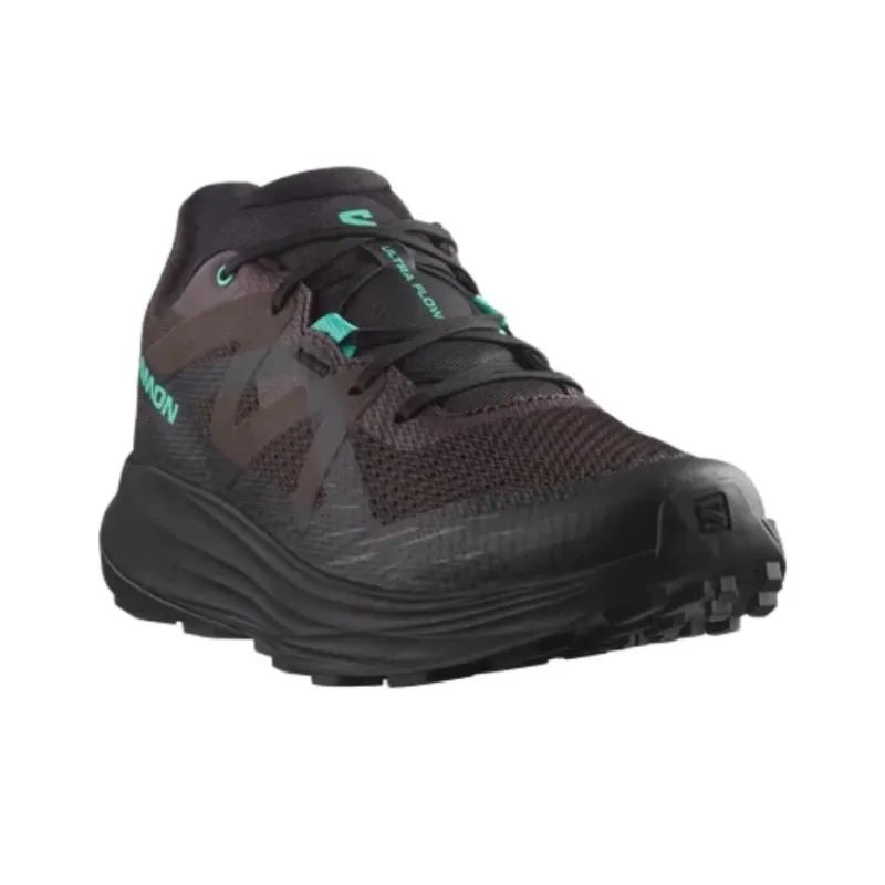 SALOMON ULTRA FLOW Anti Slip Wear Resistant Low Top Trail Running Shoes Men's Black-2