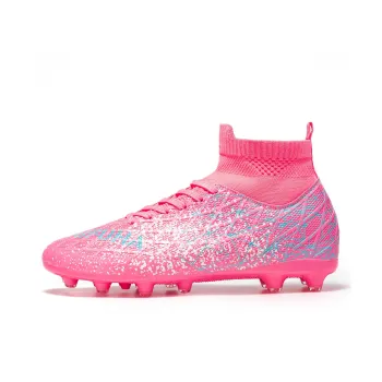 BIANSULONG Soccer Shoes Unisex Low Top Pink