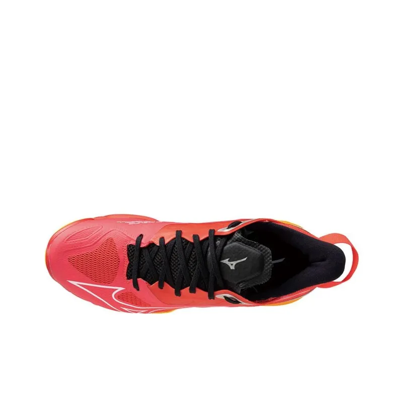 Mizuno Anti Slip Wear Resistant Low Top Training Shoes Unisex Red-3