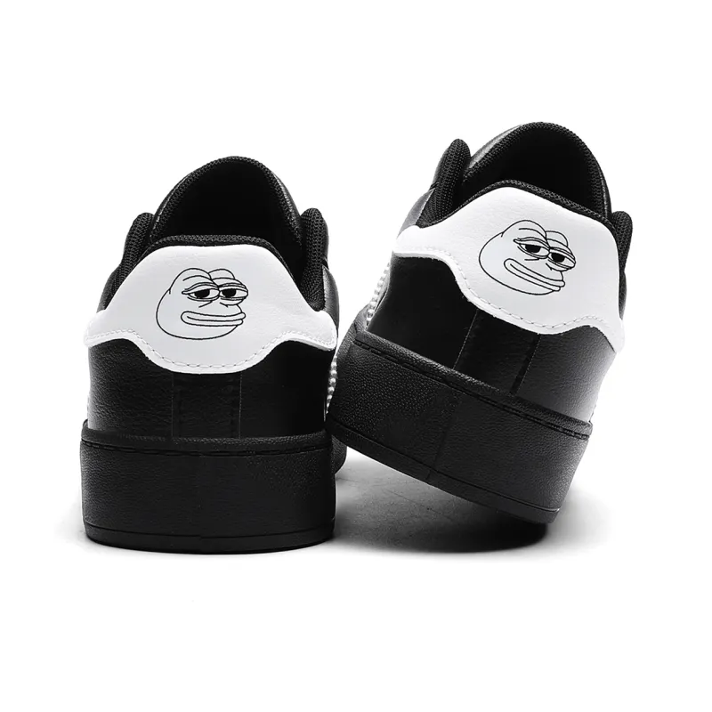Pepe The Frog Low Top Skateboard Shoes Unisex-4