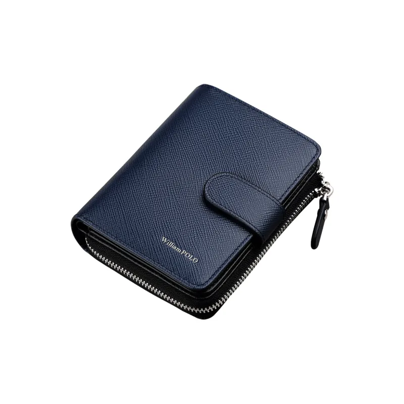 WilliamPOLO Cow Leather Coin Purse Men's Multicolor-14