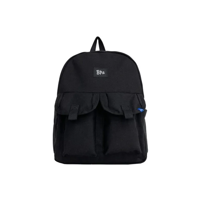 LUVISTRUE Canvas Canvas Bag Backpack Regular Unisex Black/White/Green/Brown-0