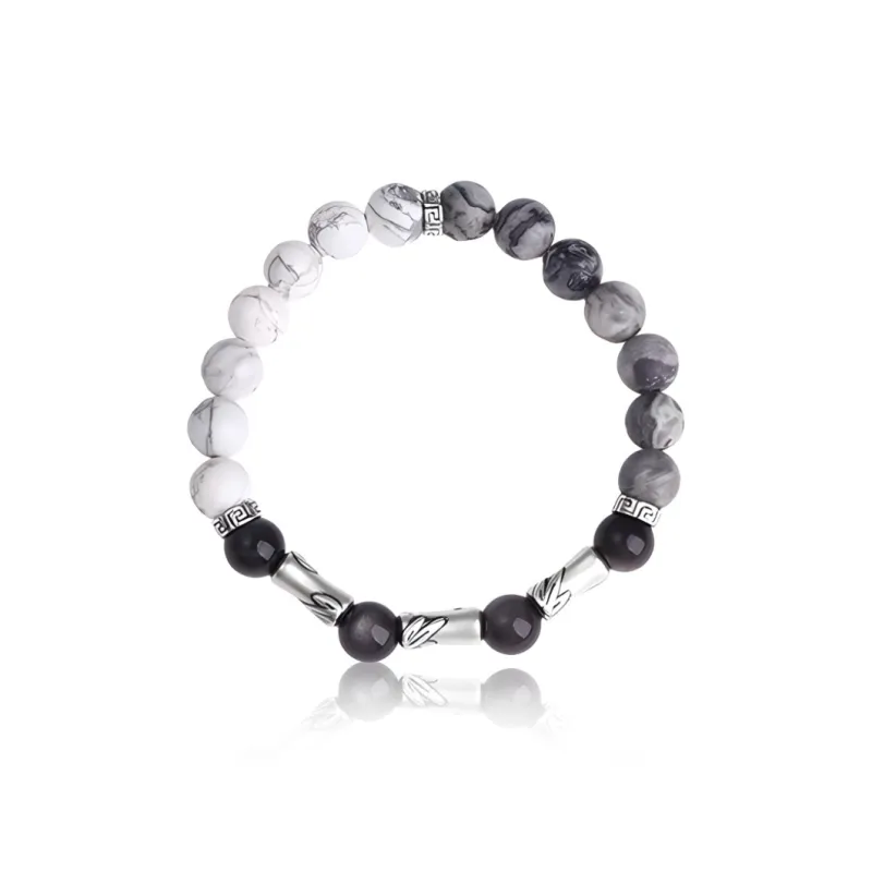 FOREVER MELODY Obsidian Bracelets Men's-0