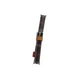 Coffee/Bracelet Style-Slim Fall Winter Woolen Embossed Leather Strap