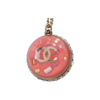 CHANEL 1986-1988 Cc Pendant Necklace
