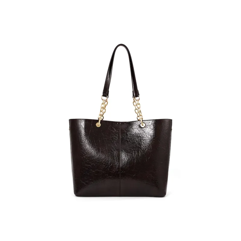 Vigno Synthetic Leather Handbag, Shoulder Bag Regular Women's Black/Coffee/Brown/Burgundy-12