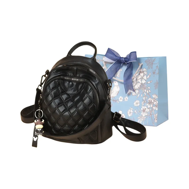 REDOO PU Backpack Regular Women's Black-2